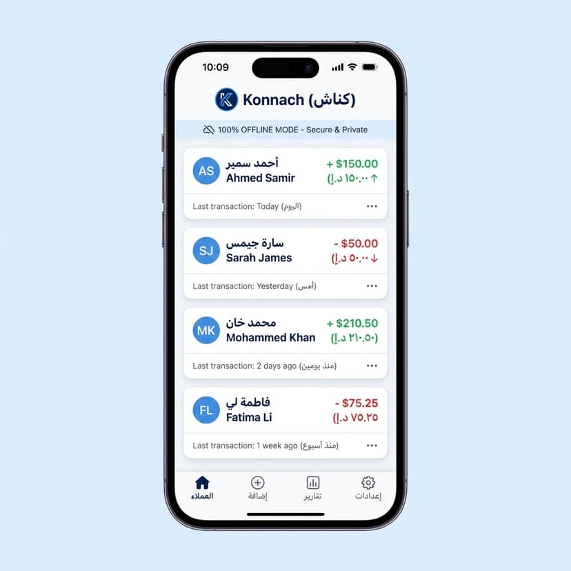 Konnach App Interface